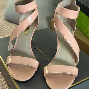 Louise et Cie Pink Patent Strappy Heels